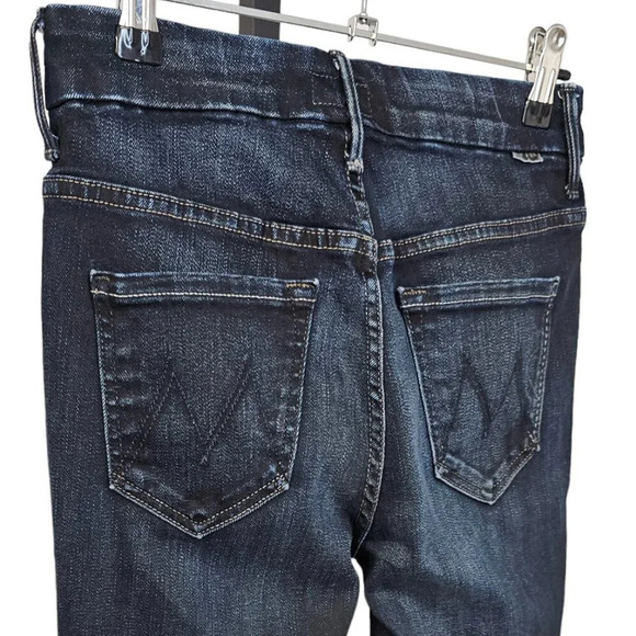 MOTHER Womens High Waist  Looker Ankle Fray in Night Owl Size 25 - Picture 12 of 13